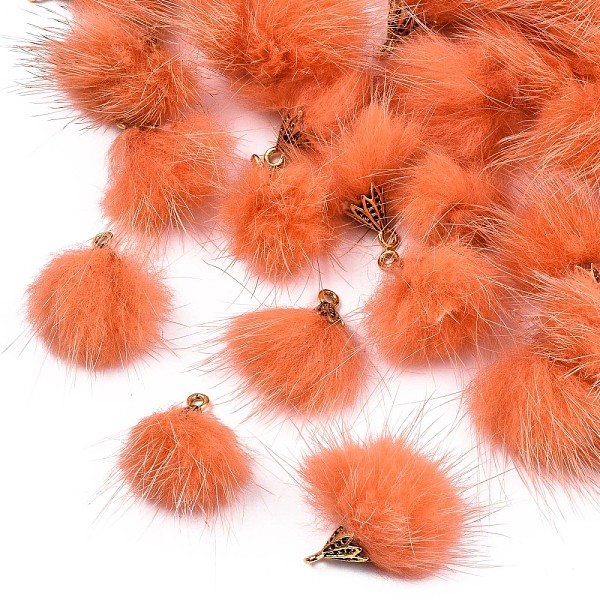 PandaHall Faux Mink Fur Tassel Pendant Decorations, with Alloy Findings, Antique Golden, Orange Red, 20~30x28~30mm, Hole: 1.8mm Fibre Others...
PandaHall Faux Mink Fur Tassel Pendant Decorations, with Alloy Findings, Antique Golden, Orange Red, 20~30x28~30mm, Hole: 1.8mm Fibre Others...