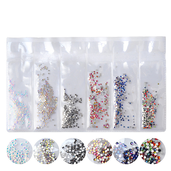 PandaHall Glass Rhinestone Flat Back Cabochons, Nail Art Decoration Accessories, Faceted, Half Round, Mixed Color, 1.3mm, about 1440pcs/bag..., Multicolor
PandaHall Glass Rhinestone Flat Back Cabochons, Nail Art Decoration Accessories, Faceted, Half Round, Mixed Color, 1.3mm, about 1440pcs/bag..., Multicolor