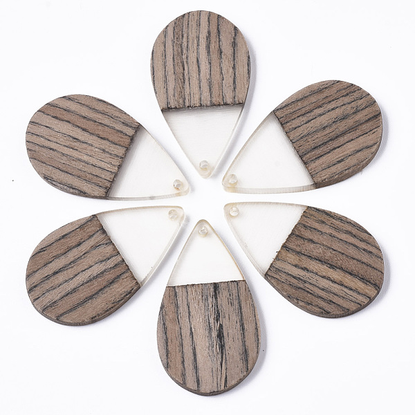 PandaHall Resin & Walnut Wood Pendants, Waxed, Teardrop, Clear, 40x23x3.5mm, Hole: 1.8mm Resin+Wood Teardrop Clear
PandaHall Resin & Walnut Wood Pendants, Waxed, Teardrop, Clear, 40x23x3.5mm, Hole: 1.8mm Resin+Wood Teardrop Clear
