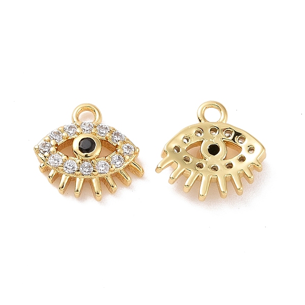 PandaHall Eye Brass Micro Pave Cubic Zirconia Charms, Cadmium Free & Nickel Free & Lead Free, Real 18K Gold Plated, 7x8x2mm, Hole: 1mm..., Clear
PandaHall Eye Brass Micro Pave Cubic Zirconia Charms, Cadmium Free & Nickel Free & Lead Free, Real 18K Gold Plated, 7x8x2mm, Hole: 1mm..., Clear