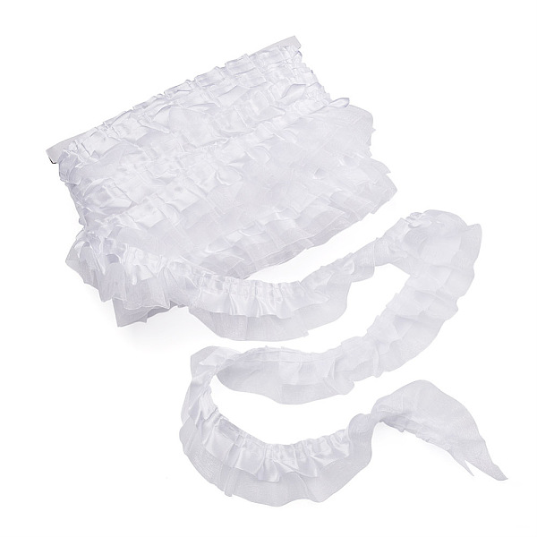 PandaHall 2-Layer Pleated Satin Organza Ribbons, White, 1-5/8 inch(40mm), 21.8yards/card Organza None White
PandaHall 2-Layer Pleated Satin Organza Ribbons, White, 1-5/8 inch(40mm), 21.8yards/card Organza None White