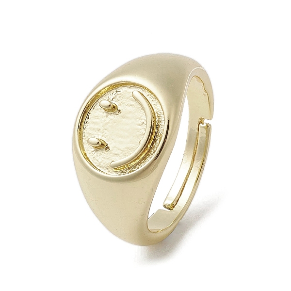 PandaHall Brass Adjustable Open Rings, Smiling Face, Inner Diameter: 18.2mm Brass Smiling Face
PandaHall Brass Adjustable Open Rings, Smiling Face, Inner Diameter: 18.2mm Brass Smiling Face