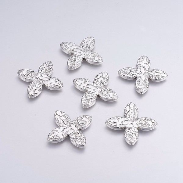 PandaHall CCB Plastic Beads, Flower, Antique Silver, 29.5x29.5x4mm, Hole: 2mm Plastic Flower
PandaHall CCB Plastic Beads, Flower, Antique Silver, 29.5x29.5x4mm, Hole: 2mm Plastic Flower