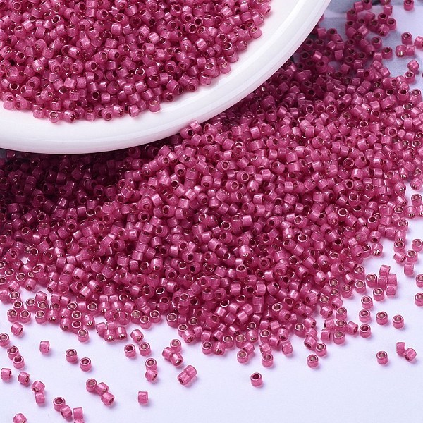 PandaHall MIYUKI Delica Beads, Cylinder, Japanese Seed Beads, 11/0, (DB2175) Duracoat Semi-Frosted Silver Lined Dyed Hibiscus, 1.3x1.6mm..., Pink
PandaHall MIYUKI Delica Beads, Cylinder, Japanese Seed Beads, 11/0, (DB2175) Duracoat Semi-Frosted Silver Lined Dyed Hibiscus, 1.3x1.6mm..., Pink