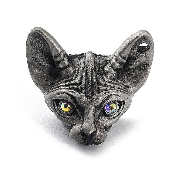 PandaHall Tibetan Style Alloy Pendnat, with Resin Rhinestone, Frosted, Cat, Clear AB, 27x31x16.5mm, Hole: 3mm Alloy Cat Shape White
PandaHall Tibetan Style Alloy Pendnat, with Resin Rhinestone, Frosted, Cat, Clear AB, 27x31x16.5mm, Hole: 3mm Alloy Cat Shape White