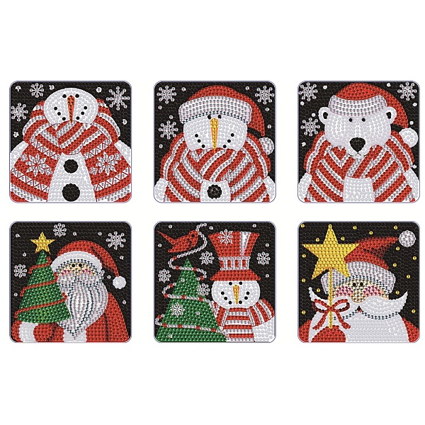 PandaHall DIY Diamond Painting Christmas Coaster Kits, including Resin Rhinestones, Diamond Sticky Pen, Tray Plate & Glue Clay, Santa..., Multicolor
PandaHall DIY Diamond Painting Christmas Coaster Kits, including Resin Rhinestones, Diamond Sticky Pen, Tray Plate & Glue Clay, Santa..., Multicolor