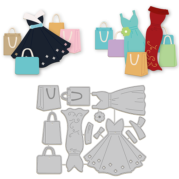 PandaHall Dress Shopping Bag Carbon Steel Cutting Dies Stencils, for DIY Scrapbooking, Photo Album, Decorative Embossing Paper Card...
PandaHall Dress Shopping Bag Carbon Steel Cutting Dies Stencils, for DIY Scrapbooking, Photo Album, Decorative Embossing Paper Card...