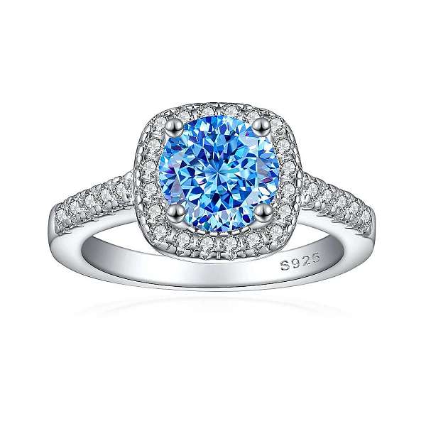 PandaHall 925 Sterling Silver Micro Pave Cubic Zirconia Plain Band Rings, Real Platinum Plated, Square, Dodger Blue, Inner Diameter: 17mm...
PandaHall 925 Sterling Silver Micro Pave Cubic Zirconia Plain Band Rings, Real Platinum Plated, Square, Dodger Blue, Inner Diameter: 17mm...
