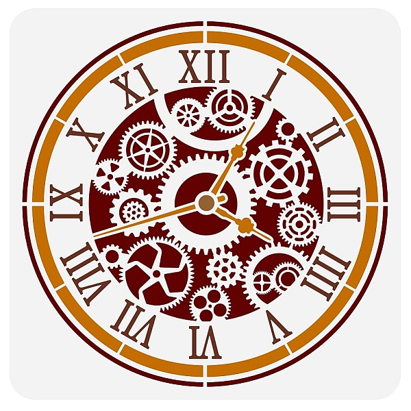 PandaHall PET Hollow Out Drawing Painting Stencils, for DIY Scrapbook, Photo Album, Clock, 30x30cm Plastic Clock
PandaHall PET Hollow Out Drawing Painting Stencils, for DIY Scrapbook, Photo Album, Clock, 30x30cm Plastic Clock