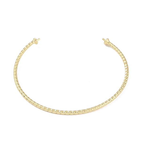 PandaHall Brass Textured Open Cuff Bangle Making, for Half Drilled Beads, Real 18K Gold Plated, 0.2cm, Inner Diameter: 2-1/4 inch(5.8cm)...
PandaHall Brass Textured Open Cuff Bangle Making, for Half Drilled Beads, Real 18K Gold Plated, 0.2cm, Inner Diameter: 2-1/4 inch(5.8cm)...