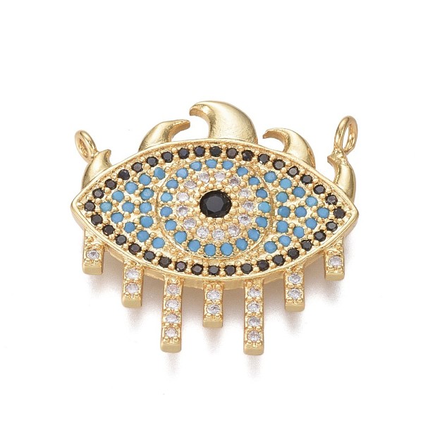 PandaHall Brass Micro Pave Cubic Zirconia Pendants, Evil Eye, Colorful, Golden, 23x23.5x3mm, Hole: 1.4mm Brass+Cubic Zirconia Evil Eye
PandaHall Brass Micro Pave Cubic Zirconia Pendants, Evil Eye, Colorful, Golden, 23x23.5x3mm, Hole: 1.4mm Brass+Cubic Zirconia Evil Eye