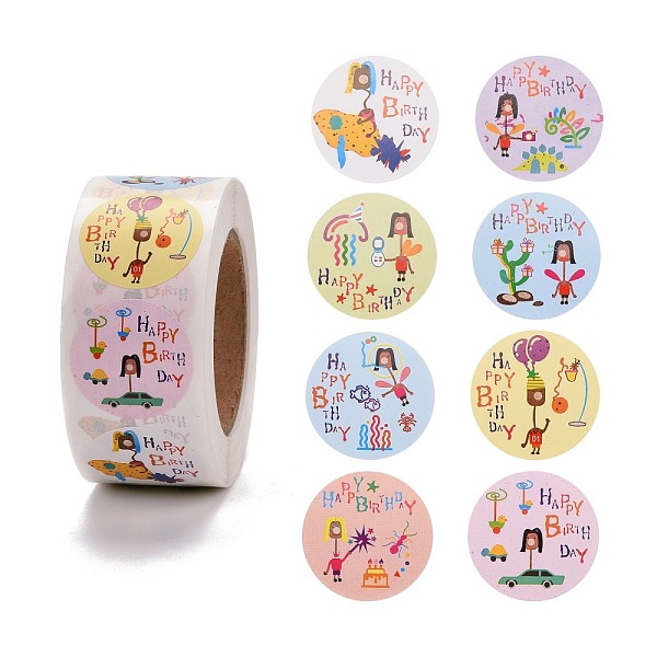 PandaHall Self-Adhesive Stickers, Flat Round, for Birthday Presents Decoration , Word, 2.5x0.02cm, 500pcs/roll Paper Word Multicolor
PandaHall Self-Adhesive Stickers, Flat Round, for Birthday Presents Decoration , Word, 2.5x0.02cm, 500pcs/roll Paper Word Multicolor