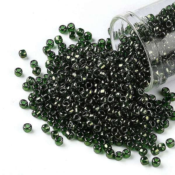 PandaHall TOHO Round Seed Beads, Japanese Seed Beads, (333) Gold Luster Fern, 8/0, 3mm, Hole: 1mm, about 222pcs/10g Glass Green
PandaHall TOHO Round Seed Beads, Japanese Seed Beads, (333) Gold Luster Fern, 8/0, 3mm, Hole: 1mm, about 222pcs/10g Glass Green