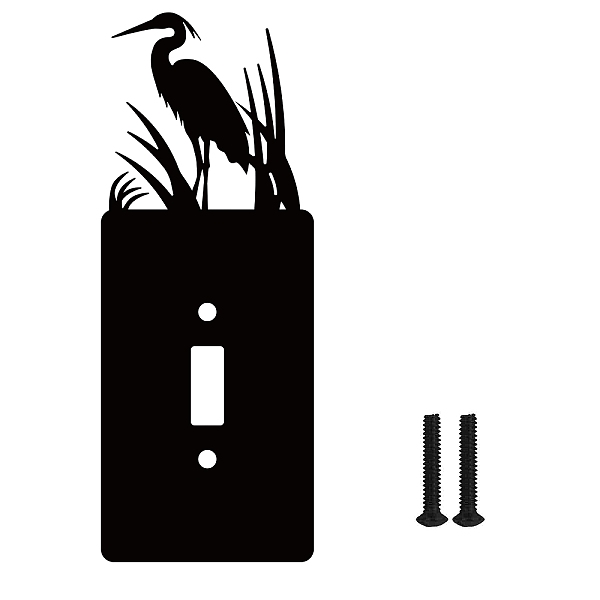 PandaHall Iron Light Switch Plate Outlet Cover, Metal Switch Plates Decoration, with Screws, Rectangle with Crane, Black, 178x69mm Iron...
PandaHall Iron Light Switch Plate Outlet Cover, Metal Switch Plates Decoration, with Screws, Rectangle with Crane, Black, 178x69mm Iron...
