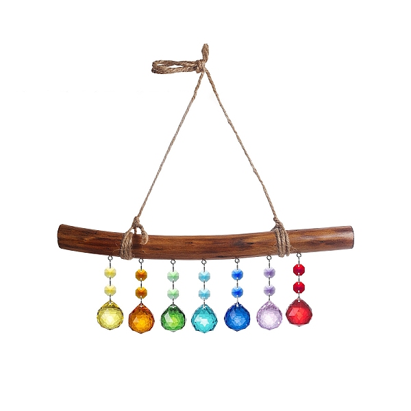 PandaHall Glass Teardrop Hanging Suncatchers, Rainbow Maker, with Glass Octagon Link and Wood Stick for Garden Window Decoration, Colorful...
PandaHall Glass Teardrop Hanging Suncatchers, Rainbow Maker, with Glass Octagon Link and Wood Stick for Garden Window Decoration, Colorful...
