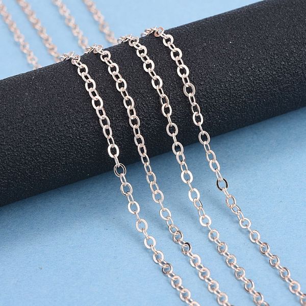 PandaHall Brass Flat Oval Cable Chains, Soldered, with Spool, Cadmium Free & Nickel Free & Lead Free, Rose Gold, 2.5x2x0.45mm, about 301.83...
PandaHall Brass Flat Oval Cable Chains, Soldered, with Spool, Cadmium Free & Nickel Free & Lead Free, Rose Gold, 2.5x2x0.45mm, about 301.83...