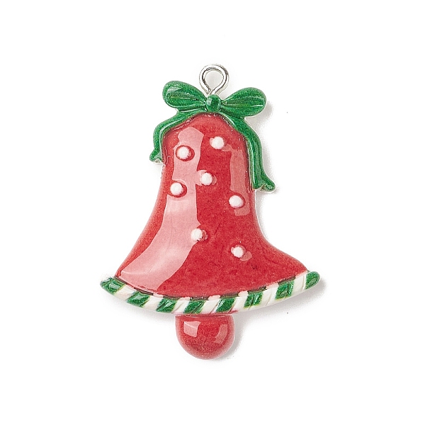PandaHall Opaque Resin Pendants, Christmas Charms, with Platinum Tone Iron Loops, Christmas Bell, 37.5x28x6.5mm, Hole: 1.8mm Iron+Resin...
PandaHall Opaque Resin Pendants, Christmas Charms, with Platinum Tone Iron Loops, Christmas Bell, 37.5x28x6.5mm, Hole: 1.8mm Iron+Resin...