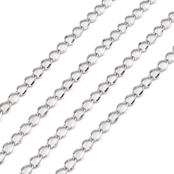PandaHall 304 Stainless Steel Curb Chains, with Spool, for Necklace Making, Soldered, Stainless Steel Color, 4x2.7x0.5mm, about 164.04 Feet...
PandaHall 304 Stainless Steel Curb Chains, with Spool, for Necklace Making, Soldered, Stainless Steel Color, 4x2.7x0.5mm, about 164.04 Feet...