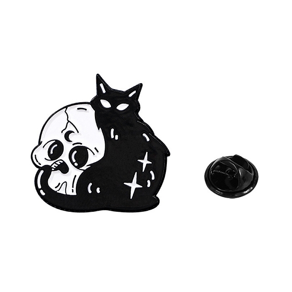PandaHall Black Alloy Brooches, Enamel Pins, for Backpack Cloth, Skull Theme, Cat Shape, 30x30mm Alloy+Enamel Cat Shape
PandaHall Black Alloy Brooches, Enamel Pins, for Backpack Cloth, Skull Theme, Cat Shape, 30x30mm Alloy+Enamel Cat Shape