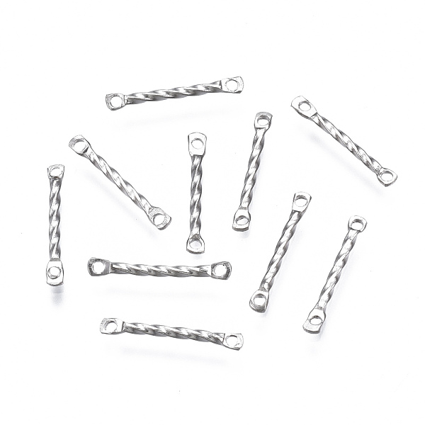 PandaHall 304 Stainless Steel Link Connectors, Twist, Stainless Steel Color, 15x2x1mm, Hole: 1.2mm 304 Stainless Steel Twist
PandaHall 304 Stainless Steel Link Connectors, Twist, Stainless Steel Color, 15x2x1mm, Hole: 1.2mm 304 Stainless Steel Twist