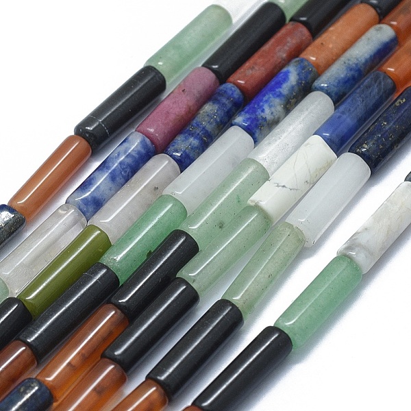 PandaHall Natural Mixed Stone Beads Strands, Column, 11~15x3.5~4.5mm, Hole: 1~1.2mm, about 28~30pcs/strand, 15.1~15.9 inch(38.5~40.5cm)...
PandaHall Natural Mixed Stone Beads Strands, Column, 11~15x3.5~4.5mm, Hole: 1~1.2mm, about 28~30pcs/strand, 15.1~15.9 inch(38.5~40.5cm)...