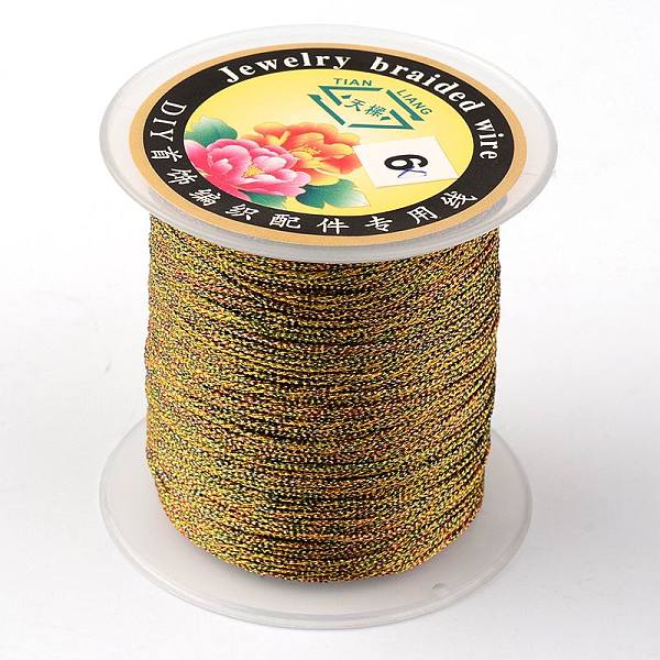 PandaHall Round Metallic Thread, 12-Ply, Colorful, 1mm, about 54.68 yards(50m)/roll Fibre
PandaHall Round Metallic Thread, 12-Ply, Colorful, 1mm, about 54.68 yards(50m)/roll Fibre