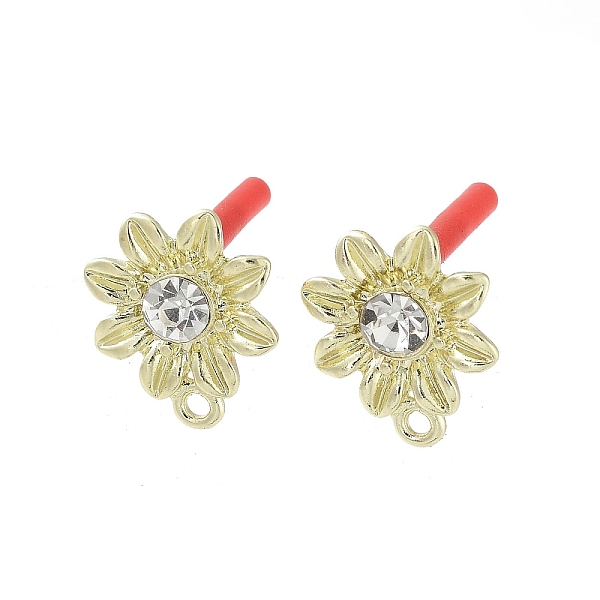 PandaHall Rack Plating Golden Alloy with Rhinestone Stud Earring Findings, with Loops and 304 Stainless Steel Pins, Cadmium Free & Nickel...
PandaHall Rack Plating Golden Alloy with Rhinestone Stud Earring Findings, with Loops and 304 Stainless Steel Pins, Cadmium Free & Nickel...