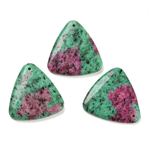 PandaHall Natural Ruby in Zoisite Pendants, Triangle, 46x46x6.2mm, Hole: 2mm Ruby in Zoisite Triangle Green
PandaHall Natural Ruby in Zoisite Pendants, Triangle, 46x46x6.2mm, Hole: 2mm Ruby in Zoisite Triangle Green