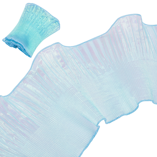 PandaHall BENECREAT 6 Yards Laser Polyester Pleated Lace Trim, Ruffled Lace Ribbon for Garment Accessories, Cyan, 5-1/2~5-7/8 inch...
PandaHall BENECREAT 6 Yards Laser Polyester Pleated Lace Trim, Ruffled Lace Ribbon for Garment Accessories, Cyan, 5-1/2~5-7/8 inch...