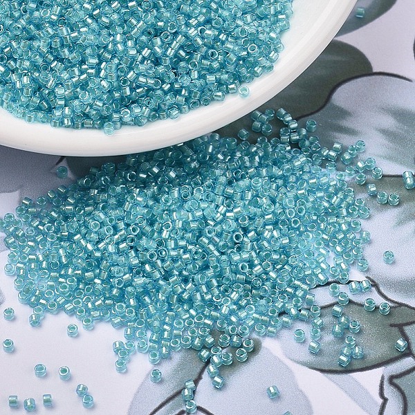 PandaHall MIYUKI Delica Beads, Cylinder, Japanese Seed Beads, 11/0, (DB1708) Mint Pearl Lined Ocean Blue, 1.3x1.6mm, Hole: 0.8mm, about..., Cyan
PandaHall MIYUKI Delica Beads, Cylinder, Japanese Seed Beads, 11/0, (DB1708) Mint Pearl Lined Ocean Blue, 1.3x1.6mm, Hole: 0.8mm, about..., Cyan