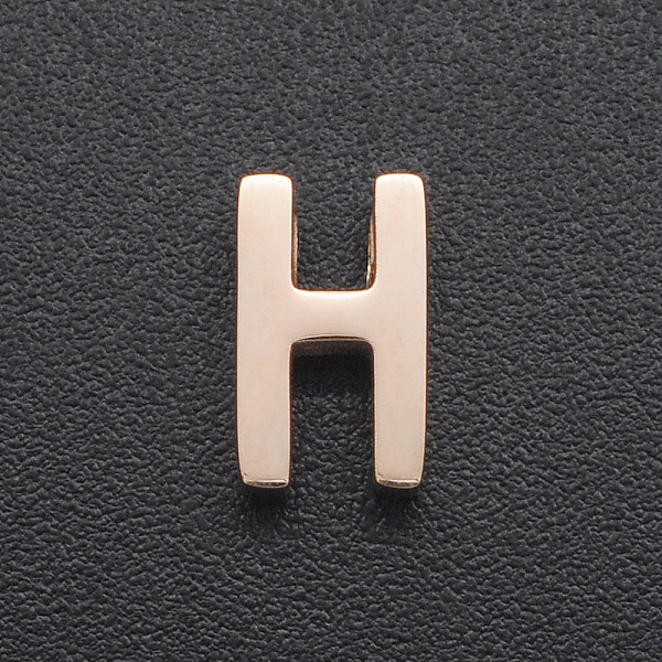PandaHall 201 Stainless Steel Charms, for Simple Necklaces Making, Laser Cut, Letter, Rose Gold, Letter.H, 8x5x3mm, Hole: 1.8mm 201...
PandaHall 201 Stainless Steel Charms, for Simple Necklaces Making, Laser Cut, Letter, Rose Gold, Letter.H, 8x5x3mm, Hole: 1.8mm 201...