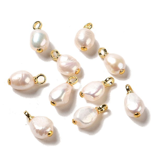 PandaHall Natural Pearl Pendants, Nuggets Charms with Real 18K Gold Plated Brass Findings, Floral White, 18.5~20x8.5~10x7~9mm, Hole: 3.2mm...
PandaHall Natural Pearl Pendants, Nuggets Charms with Real 18K Gold Plated Brass Findings, Floral White, 18.5~20x8.5~10x7~9mm, Hole: 3.2mm...