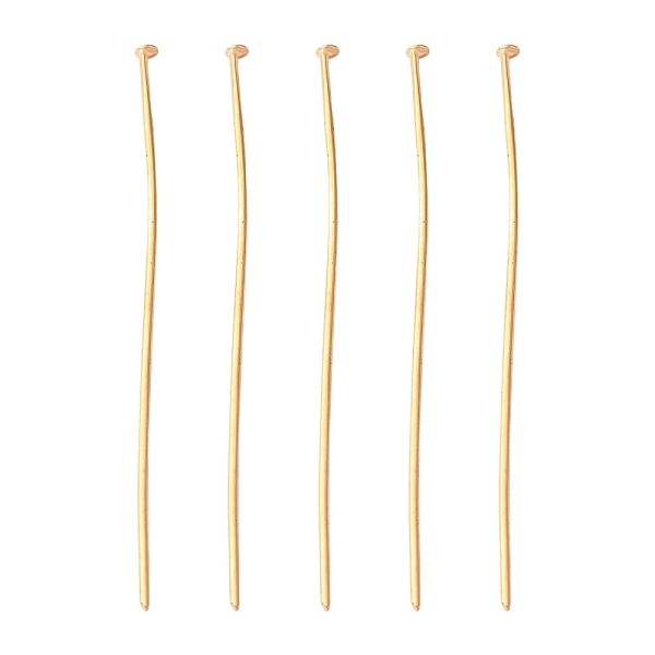PandaHall Iron Flat Head Pins, Cadmium Free & Lead Free, Light Gold, 50x0.75~0.8mm, 20 Gauge, about 2100pcs/500g, Head: 2mm Iron
PandaHall Iron Flat Head Pins, Cadmium Free & Lead Free, Light Gold, 50x0.75~0.8mm, 20 Gauge, about 2100pcs/500g, Head: 2mm Iron
