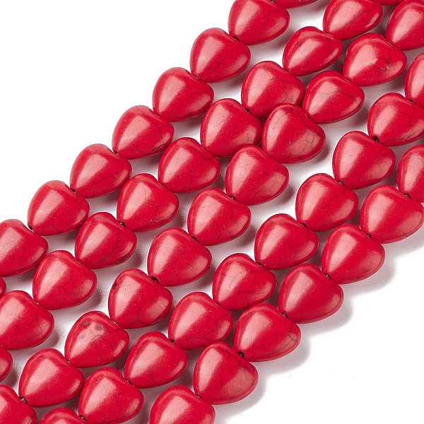 PandaHall Heart Synthetic Turquoise Beads Strands, Dyed, Red, 12x12x5mm, Hole: 1mm, about 36pcs/strand, 15.7 inch Synthetic Turquoise Heart...
PandaHall Heart Synthetic Turquoise Beads Strands, Dyed, Red, 12x12x5mm, Hole: 1mm, about 36pcs/strand, 15.7 inch Synthetic Turquoise Heart...