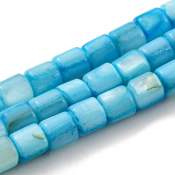 PandaHall Natural Freshwater Shell Beads Strands, Dyed, Column, Deep Sky Blue, 4~5.5x5mm, Hole: 0.6mm, about 74~75pcs/strand, 14.76~14.96...
PandaHall Natural Freshwater Shell Beads Strands, Dyed, Column, Deep Sky Blue, 4~5.5x5mm, Hole: 0.6mm, about 74~75pcs/strand, 14.76~14.96...