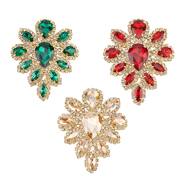 PandaHall 3Pcs 3 Colors Teardrop Shape Alloy Rhinestone Appliques, for DIY Bridal Dress, Shoes, Mixed Color, 57x45mm, 1pc/colors Rhinestone..., Multicolor
PandaHall 3Pcs 3 Colors Teardrop Shape Alloy Rhinestone Appliques, for DIY Bridal Dress, Shoes, Mixed Color, 57x45mm, 1pc/colors Rhinestone..., Multicolor