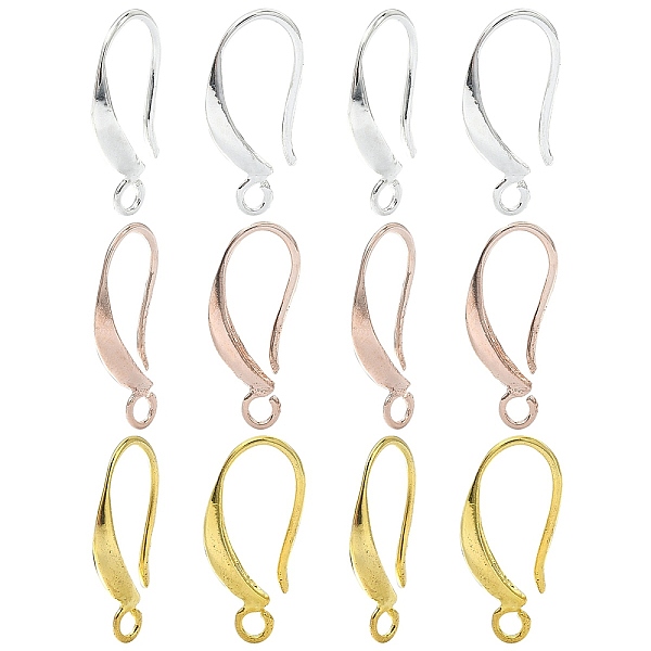 PandaHall 18Pcs 3 Colors Brass Smooth Earring Hooks, Ear Wire, Mixed Color, 17x8mm, 6Pcs/color Brass
PandaHall 18Pcs 3 Colors Brass Smooth Earring Hooks, Ear Wire, Mixed Color, 17x8mm, 6Pcs/color Brass