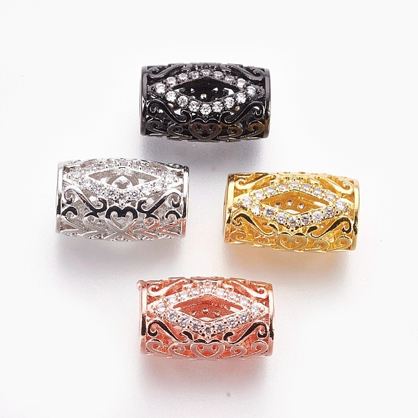 PandaHall Brass Micro Pave Cubic Zirconia Beads, Large Hole Beads, Lead Free & Cadmium Free & Nickel Free, Long-Lasting Plated, Column..., Clear
PandaHall Brass Micro Pave Cubic Zirconia Beads, Large Hole Beads, Lead Free & Cadmium Free & Nickel Free, Long-Lasting Plated, Column..., Clear