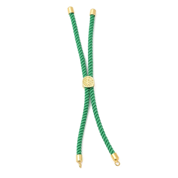 PandaHall Twisted Nylon Cord Silder Bracelets, Link Bracelet Making for Connector Charm, with Long-Lasting Plated Golden Brass Cord End &..., Green
PandaHall Twisted Nylon Cord Silder Bracelets, Link Bracelet Making for Connector Charm, with Long-Lasting Plated Golden Brass Cord End &..., Green