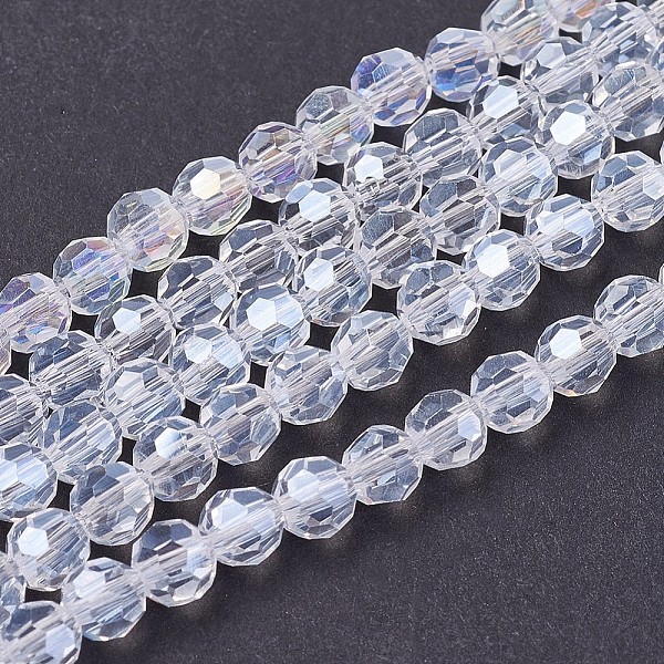 PandaHall Electroplate Glass Beads Strands, AB Color Plated, Faceted(32 Facets), Round, Clear AB, 3.5~4.5mm, Hole: 0.5mm, about..., White
PandaHall Electroplate Glass Beads Strands, AB Color Plated, Faceted(32 Facets), Round, Clear AB, 3.5~4.5mm, Hole: 0.5mm, about..., White