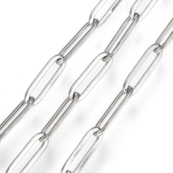 PandaHall 304 Stainless Steel Paperclip Chains, Soldered, with Spool, Stainless Steel Color, 10x3x0.5mm, about 16.4 Feet(5m)/roll Stainless...
PandaHall 304 Stainless Steel Paperclip Chains, Soldered, with Spool, Stainless Steel Color, 10x3x0.5mm, about 16.4 Feet(5m)/roll Stainless...