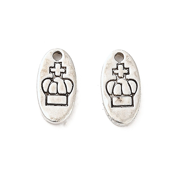 PandaHall Tibetan Style Alloy Pendants, Oval with Crown, Antique Silver, 9x4.5x1mm, Hole: 0.8mm Alloy Oval
PandaHall Tibetan Style Alloy Pendants, Oval with Crown, Antique Silver, 9x4.5x1mm, Hole: 0.8mm Alloy Oval