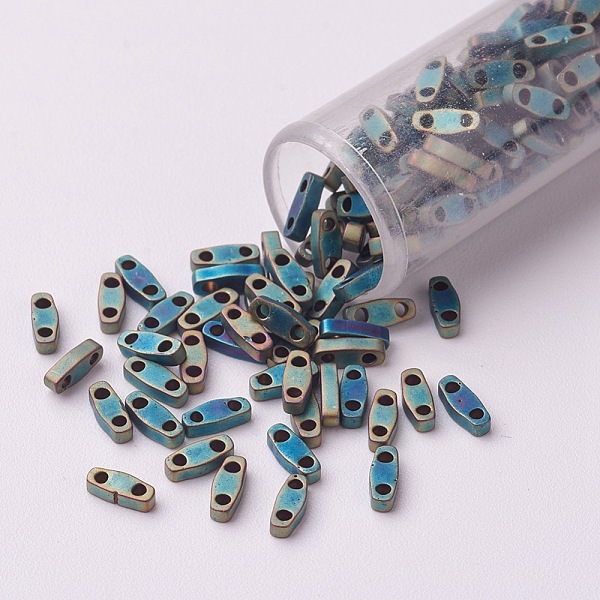 PandaHall MIYUKI Quarter TILA Beads, Japanese Seed Beads, 2-Hole, (QTL2008) Metallic Matte Patina Iris Green, 5x1.2x1.9mm, Hole: 0.8mm...
PandaHall MIYUKI Quarter TILA Beads, Japanese Seed Beads, 2-Hole, (QTL2008) Metallic Matte Patina Iris Green, 5x1.2x1.9mm, Hole: 0.8mm...