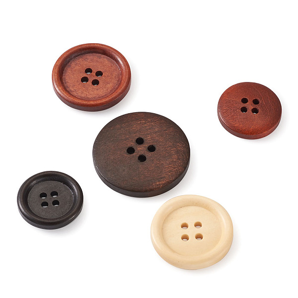 PandaHall 4-Hole Wooden Buttons, for Sewing Crafting, Flat Round, Mixed Color, 180pcs/box Wood Flat Round Multicolor
PandaHall 4-Hole Wooden Buttons, for Sewing Crafting, Flat Round, Mixed Color, 180pcs/box Wood Flat Round Multicolor