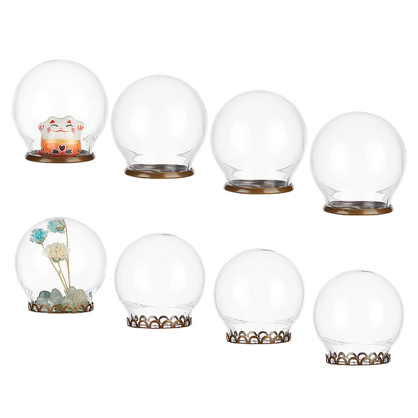 PandaHall 8 Sets 2 Style Glass Dome Cover, Decorative Display Case, Cloche Bell Jar Terrarium with Brass Base, Round, Antique Bronze...
PandaHall 8 Sets 2 Style Glass Dome Cover, Decorative Display Case, Cloche Bell Jar Terrarium with Brass Base, Round, Antique Bronze...