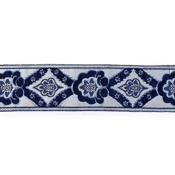 PandaHall Flat Chenille Jacquard Woven Ribbons, Floral Ribbon, Dark Blue, 3-3/8 inch(85mm) Fibre Flower
PandaHall Flat Chenille Jacquard Woven Ribbons, Floral Ribbon, Dark Blue, 3-3/8 inch(85mm) Fibre Flower
