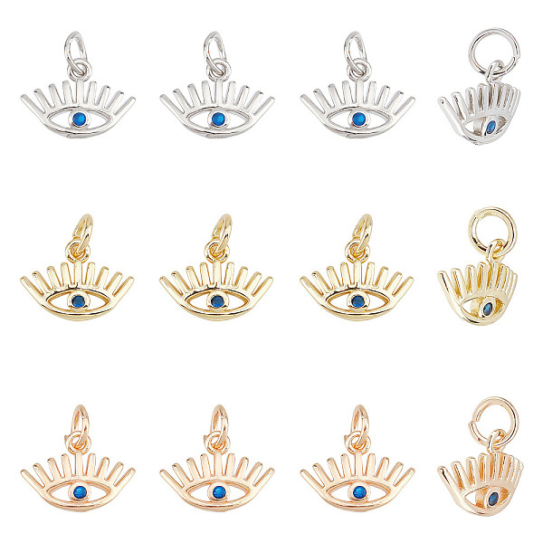 PandaHall arricraft 18 Pcs 3 Colors Evil Eye Cubic Zirconia Charms, Brass Micro Pave Cubic Zirconia Pendants Brass Evil Eye Charms Pendant..., Blue
PandaHall arricraft 18 Pcs 3 Colors Evil Eye Cubic Zirconia Charms, Brass Micro Pave Cubic Zirconia Pendants Brass Evil Eye Charms Pendant..., Blue