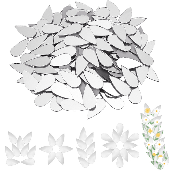 PandaHall Olycraft 150Pcs Teardrop Glass Cabochons, Mirror Effect Mosaic Pieces, Mosaic Tiles for Arts DIY Crafts, Silver, 35x16.5x1~1.3mm...
PandaHall Olycraft 150Pcs Teardrop Glass Cabochons, Mirror Effect Mosaic Pieces, Mosaic Tiles for Arts DIY Crafts, Silver, 35x16.5x1~1.3mm...
