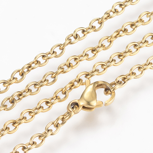 PandaHall Real 24K Gold Plated Brass Cable Chain Necklaces, with Brass Lobster Claw Clasps, Golden, 18.9 inch Brass
PandaHall Real 24K Gold Plated Brass Cable Chain Necklaces, with Brass Lobster Claw Clasps, Golden, 18.9 inch Brass