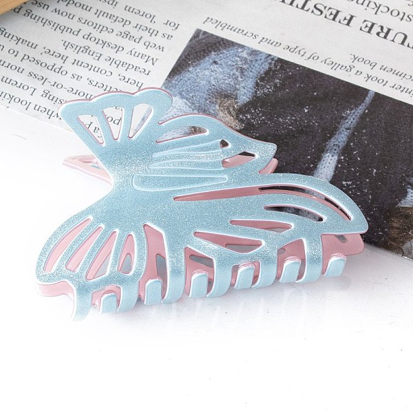 PandaHall Butterfly PVC Claw Hair Clips, for Women Girls, Light Sky Blue, 52x87x50mm PVC Butterfly
PandaHall Butterfly PVC Claw Hair Clips, for Women Girls, Light Sky Blue, 52x87x50mm PVC Butterfly